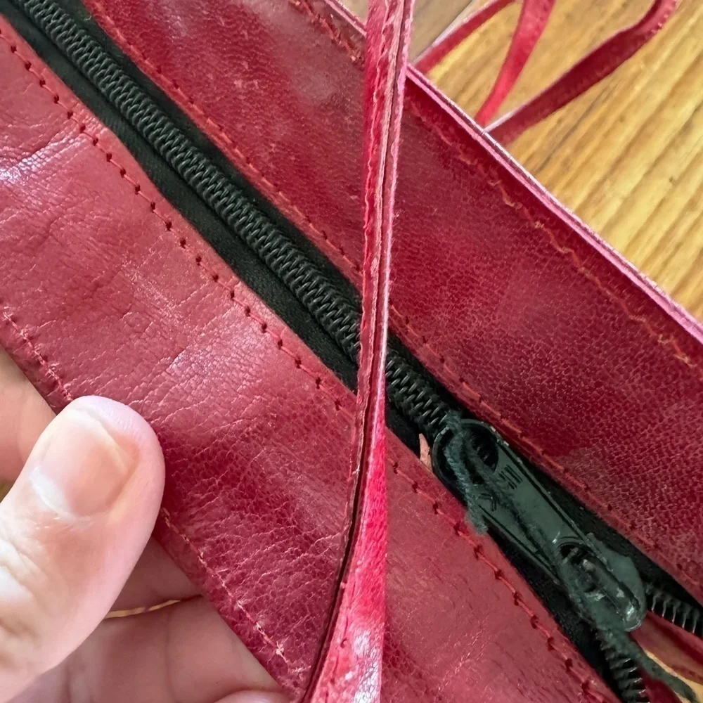 Vintage Genuine Leather Animal Long Strap Made in India Purse